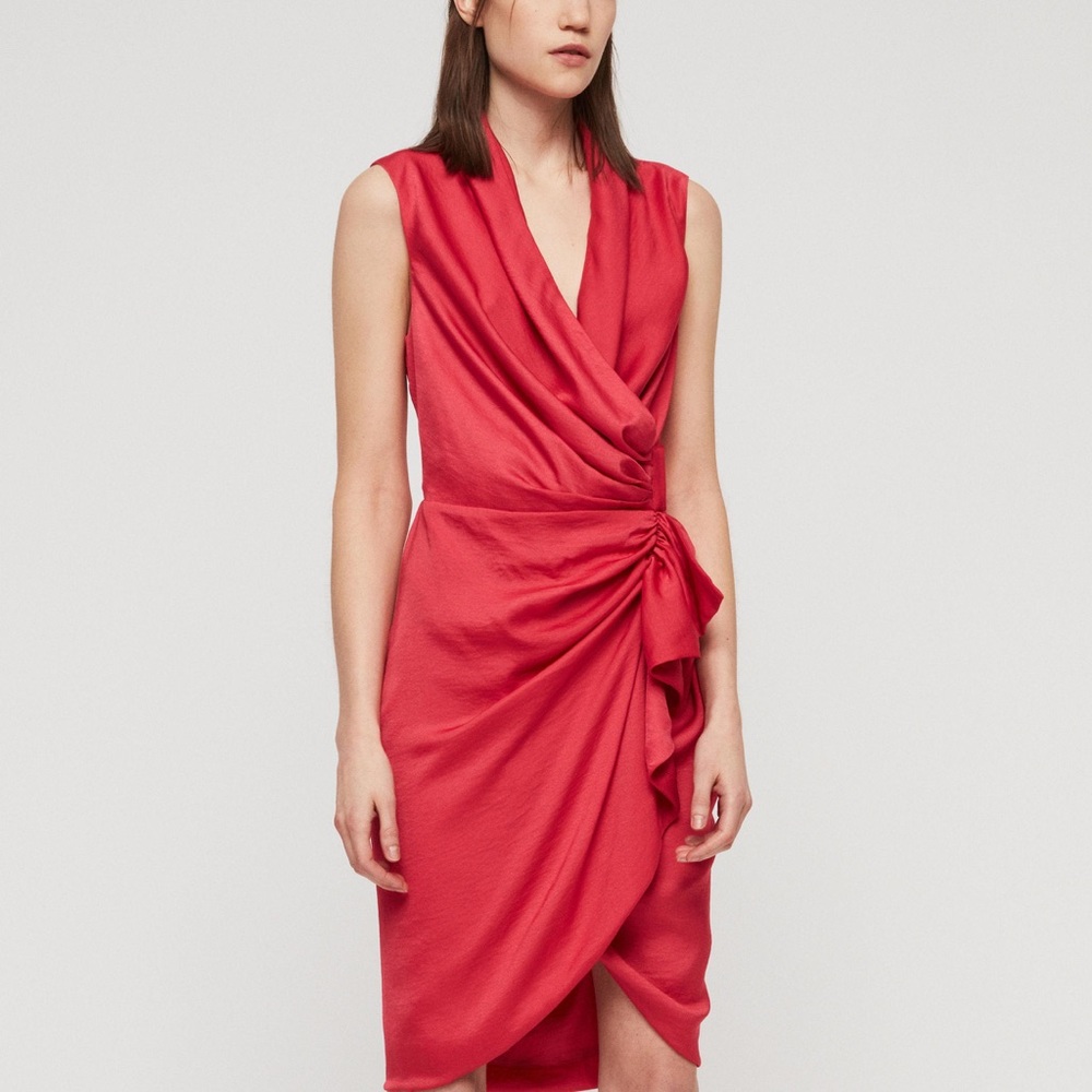 All Saints Cancity Dress in Pink